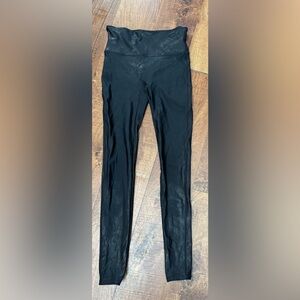 SPANX faux leather leggings  black Sz SP small petite